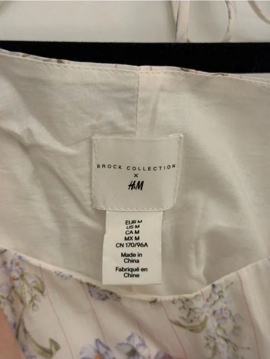 H&M Brock Collection Floral Square-Neck Mini Dress - Picture 4 of 5